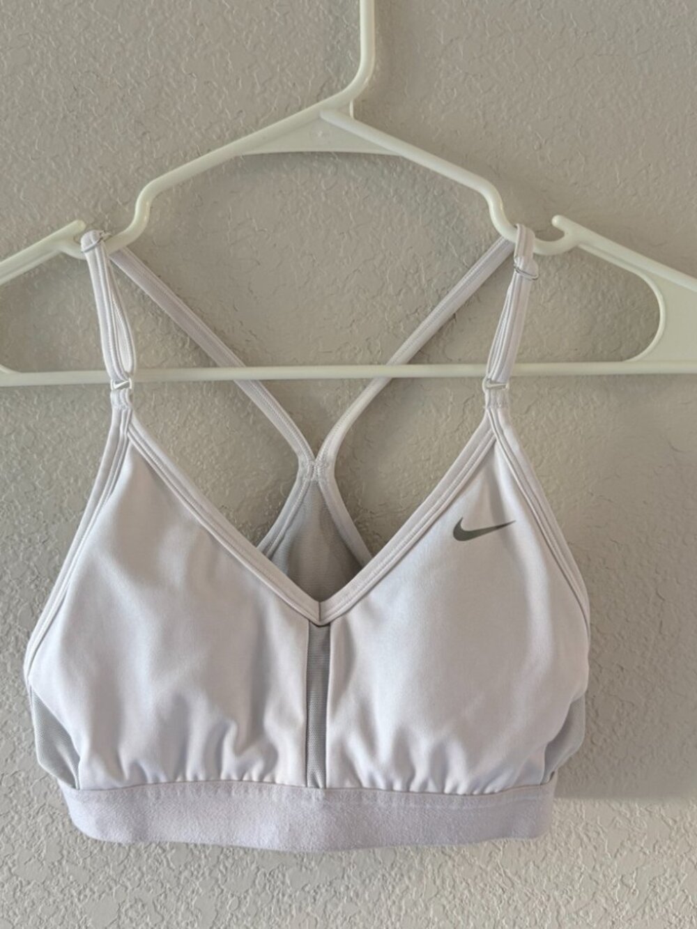 Nike Indy White Light Support Strappy Sports Bra Size X- Small
